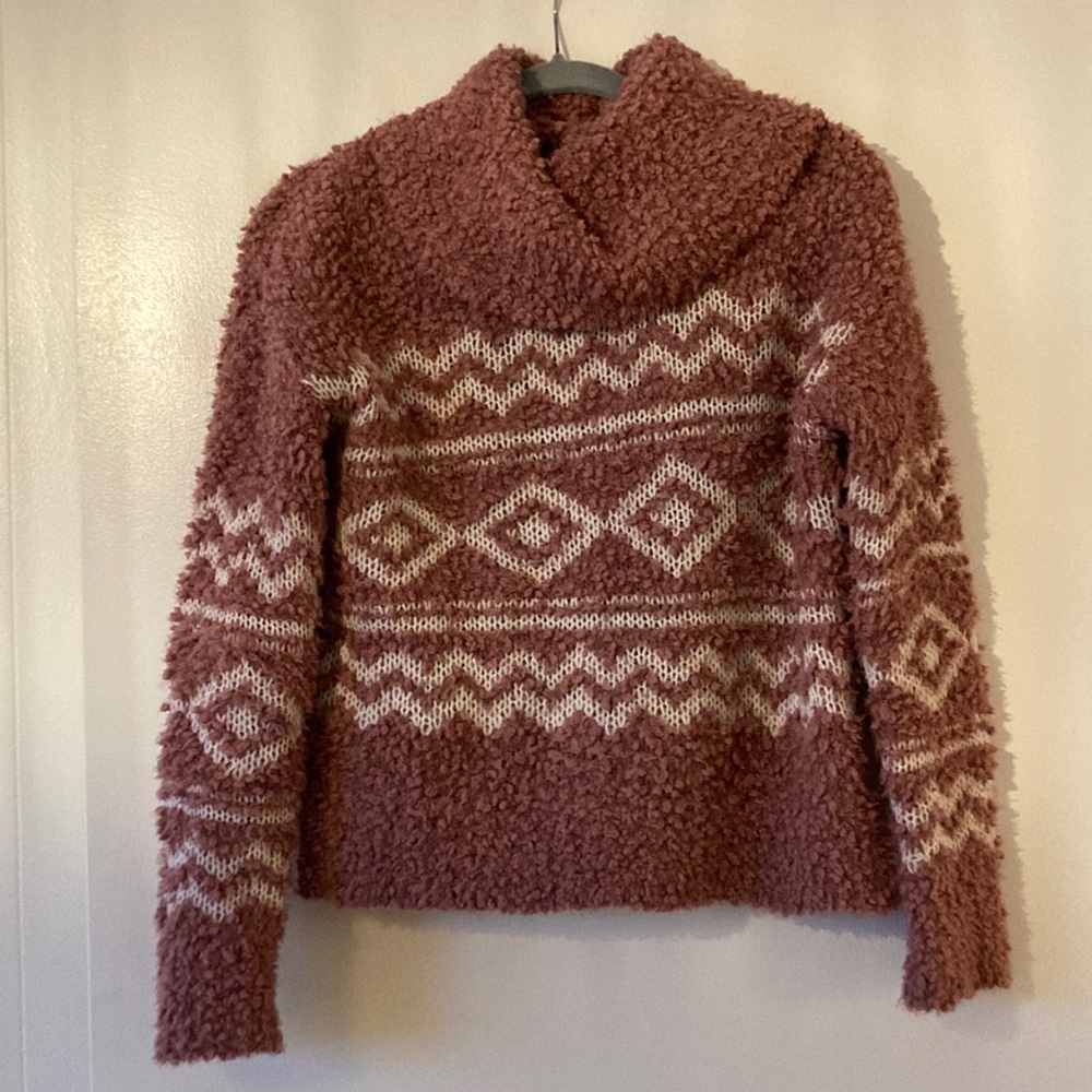 Hippie Rose mauve pink cozy sweater